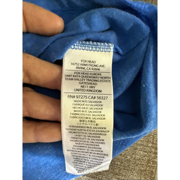 Fox Active Tech Size Small Blue‎ Shirt - Picture 4 of 9